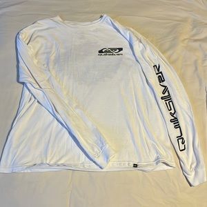 Quick silver Medium white long sleeve t shirt